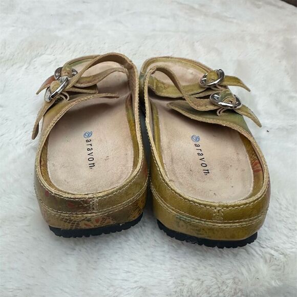 Aravon Women's Multicolor Floral Slide Sandals Size 9 Casual - Picture 5 of 8
